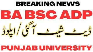BA BSc Exam 2023 | Official Datesheet Upload on Website PU