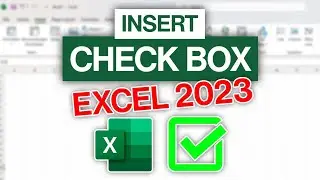How to Add Checkboxes in Excel 2023 / Add Checkbox in Excel