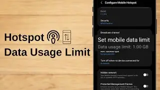 How to Control Hotspot Data Usage | How to Limit Hotspot Data Usage Samsung | Xpedians