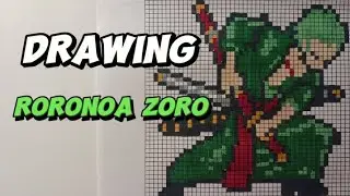Pixel art Roronoa Zoro/Drawing Roronoa Zoro #pixelart #onepiece