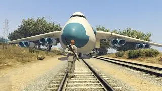 GTA 5: Franklin VS Train┃Epic Attempts To Stop The Train Compilation #2
