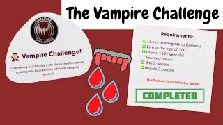 BitLife: I Completed The Vampire Challenge