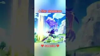 Genshin Impact 4 Star Claymore Character's 