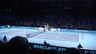 Tipsarevic vs Del Potro - Mini Slice Backhand Battle - Barclays ATP World Tour Finals 2012