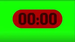 3 Second countdown timer with beep at every second 🔔 | Greenscreen | copyright free