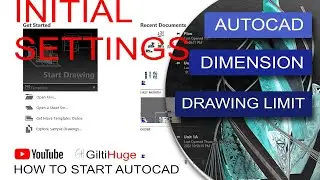 AUTOCAD UNIT SETTINGS ! AUTOCAD INITIAL TUTORAL  UNITS ! DRAWING LIMIT ! DIMENSIONS !
