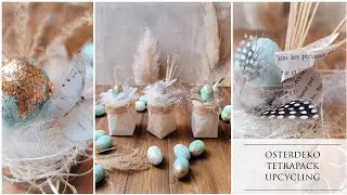 Osterdeko mit Tetrapack Upcycling