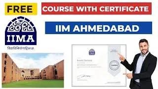 Free courses online with certificate 2024 | Free Certification for college students | IIM Ahmedabad