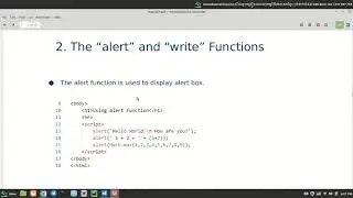 How to alert function in JavaScript