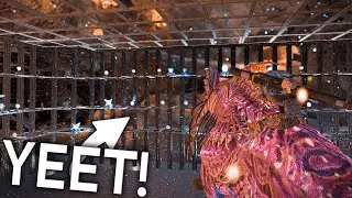SPEEDRUNNING a 100 Turret Tek Wall! | ARK