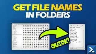 Get File Names from Folders easily
