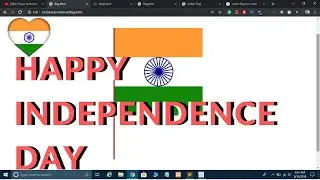 Create Animated Indian Flag using HTML5 CSS3 Only