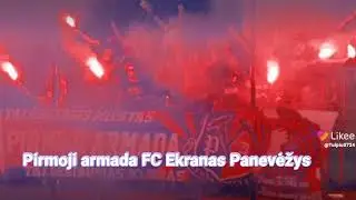 Pirmoji armada FC Ekranas Panevėžys 2021m ..Ekranas-Sveikata Kybartų