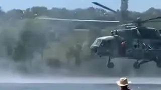 Десантирование с вертолета в воду