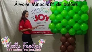 Árvore Minecraft de balões - Balões Joy