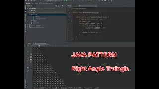 Java Pattern -  Right-angled Triangle