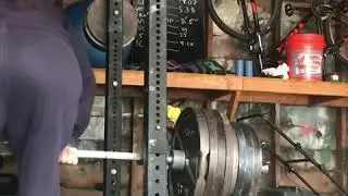 Garage gym negative rep deadlift