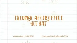 Tutorial Membuat Affter Effect A-04 Hit Hat