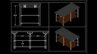 Furniture design AutoCAD 3D