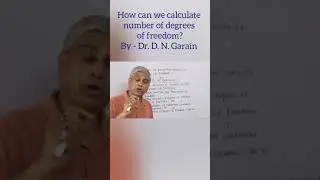 How can we calculate the number of degrees of freedom?
