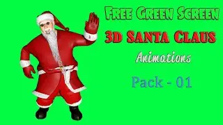 Santa Claus Christmas animation" Royality free green screen effects free to use