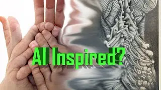 Drawing an AI art Drawing (gross and not AI)