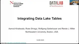 Integrating Data Lake Tables