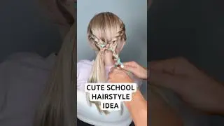 CUTE SCHOOL HAIRSTYLE IDEA | Audrey and Victoria 