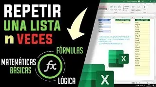 Repeat a list of values ​​n times with a formula in Excel