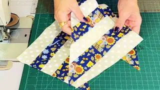 Só Faixas de Tecidos🌷 PATCHWORK Rápido e FÁCIL de Costurar