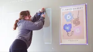 Using Figma, FigJam and Samsung Freestyle 2 to help me hang my photos  ✨ (🇬🇧 subtitles)