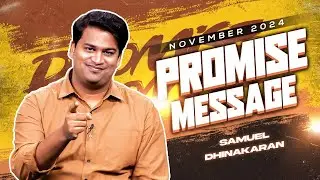 Get Ready For Higher Ways | November Monthly Blessing | Samuel Dhinakaran