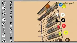 ORGANIZAZÓR para SPRAYS DE PINTURA (taller)