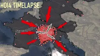 MAX SWITZERLAND vs NEIGHBOURS (Hoi4 Timelapse)