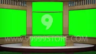 Virtual Set Green Screen 4K Studio Free - Company style 1