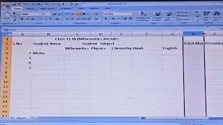 Excel Mai Table Kase Banaye #computer #excel #trending #viral #video 🙏🙏🙏