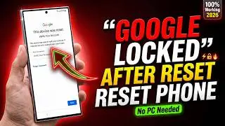 This Device Was Reset To Continue Sign in With a Google Account Previously Synced On This Device