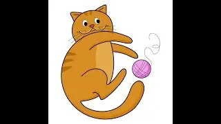 Drawing School: alphabet/ Рисуем алфавит, как рисовать кота.