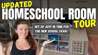 *NEW* HOMESCHOOL ROOM TOUR || Moved Spaces Days Before School Starts