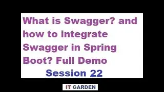 What is Swagger? and how to integrate Swagger in Spring Boot? Detailed Demo - Session 22