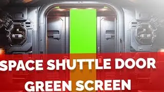 space shuttle door green screen