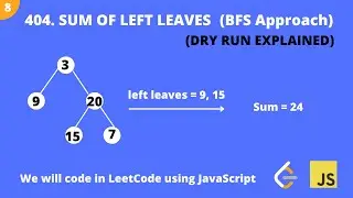 Sum of Left Leaves 🔥| Leetcode 404