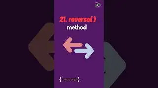 21. reverse method in javascript | Array methods in javascript | 
