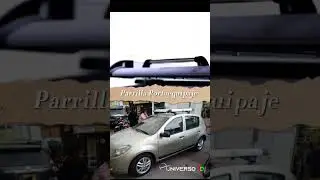 Parrilla porta equipaje en aluminio barras transversales