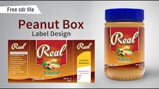 Coreldraw Tutorials | Peanut Box Label Design in Coreldraw  || 
