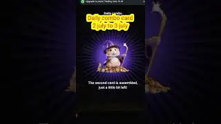 Hamster kombat Daily combo card 02 July _ 03 July 2024 #Shorts