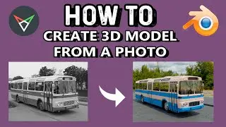 HOW TO CREATE 3D MODEL FROM A PHOTO | fSpy | Blender