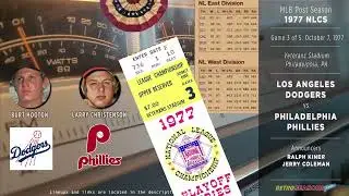 1977-Oct-07 • LAD/PHI • NLCS G3 • Los Angeles Dodgers vs Philadelphia Phillies - Baseball Radio
