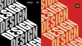 CÓMO hacer  ISOMETRIC TEXT EFFECT - ADOBE ILLUSTRATOR - TUTORIAL💯