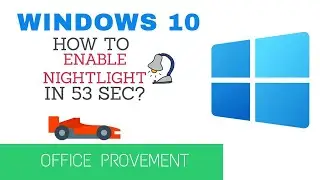 Windows 10 How to enable nightlight